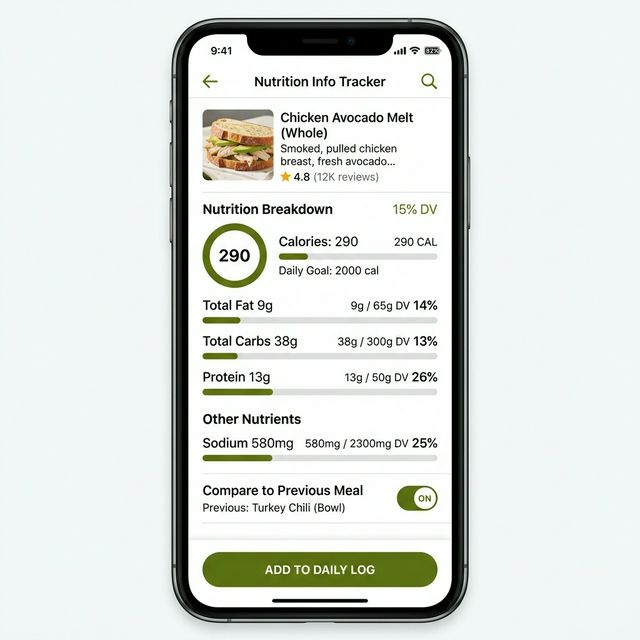 Track Nutrition Info
