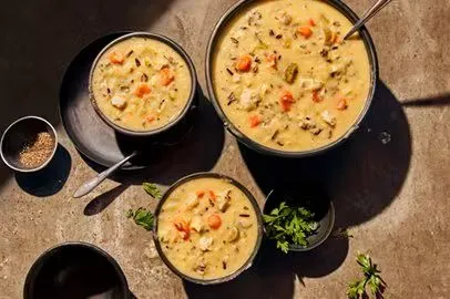 Cream of Chicken & Wild Rice Soup - Group