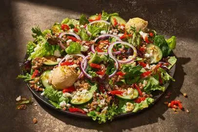 Half Mediterranean Greens with Grains