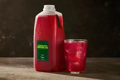 Pomegranate Hibiscus Tea - Naturally Flavored Herbal Tea - Half Gallon